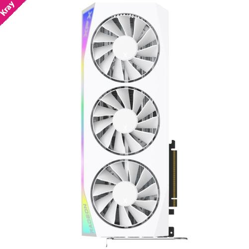 XFX Mercury AMD Radeon RX 9070XT OC White Gaming Edition with RGB 16GB GDDR6, HDMI 3xDP, AMD RDNA™ 4 (RX-97TRGBBW9)