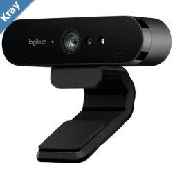 Logitech BRIO 4K Ultra HD Webcam HDR RightLight3 5xHD Zoom Auto Focus Infrared Sensor Video Conferencing Streaming Recording Windows Hello