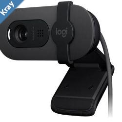 Logitech Brio 100 Full HD 1080p webcam with autolight balance integrated privacy shutter and builtin mic