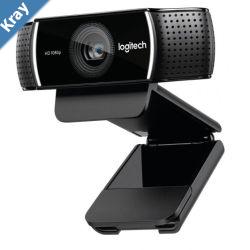 Logitech C922 Pro Stream Full HD Webcam 30fps at 1080p Autofocus Light Correction 2 Stereo Microphones 78 FoV 3mths XSplit License  960001091