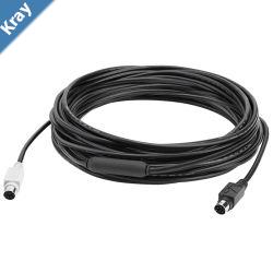 Logitech GROUP 10m Extender Cable MiniDIN6 Connection to increase the distance from the hub to the camera or speakerphone for Large Conference Room